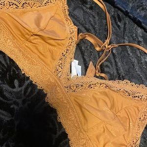 Sparkly gold bralette